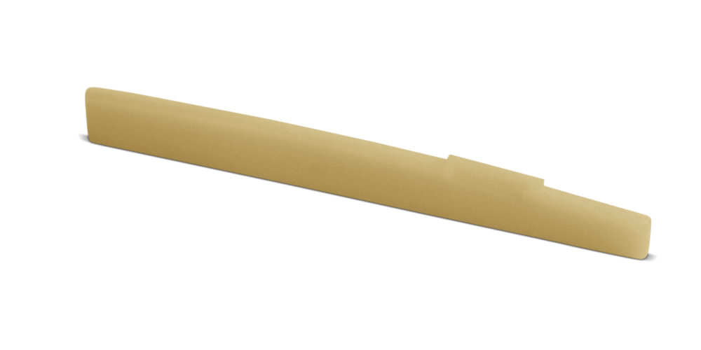 Lefty Bone Saddle – Fits Many Taylor® Guitars – B Compensation – Standard Height – Unbleached