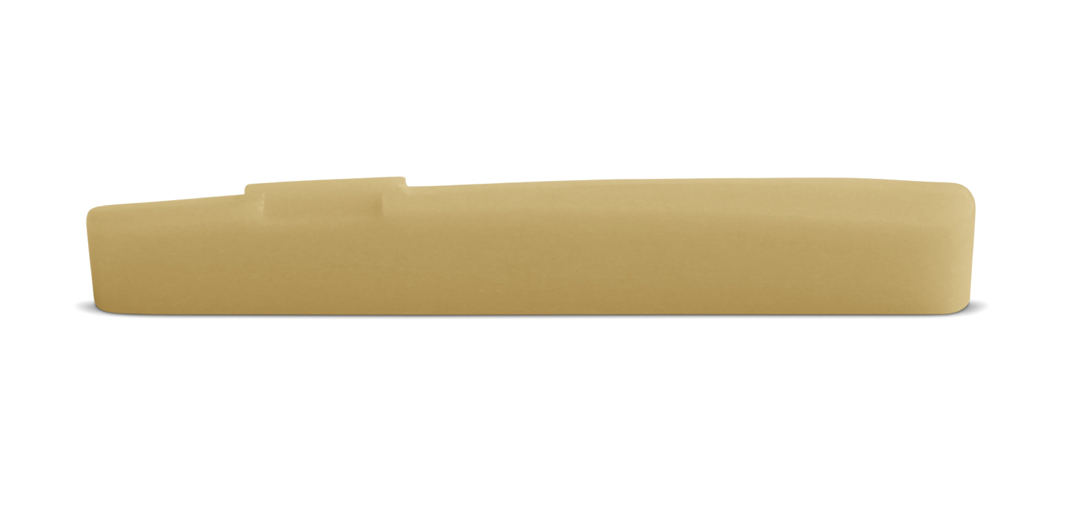 Unbleached Bone Saddle - Fits Many Breedlove Atlas Series Guitars - Front View