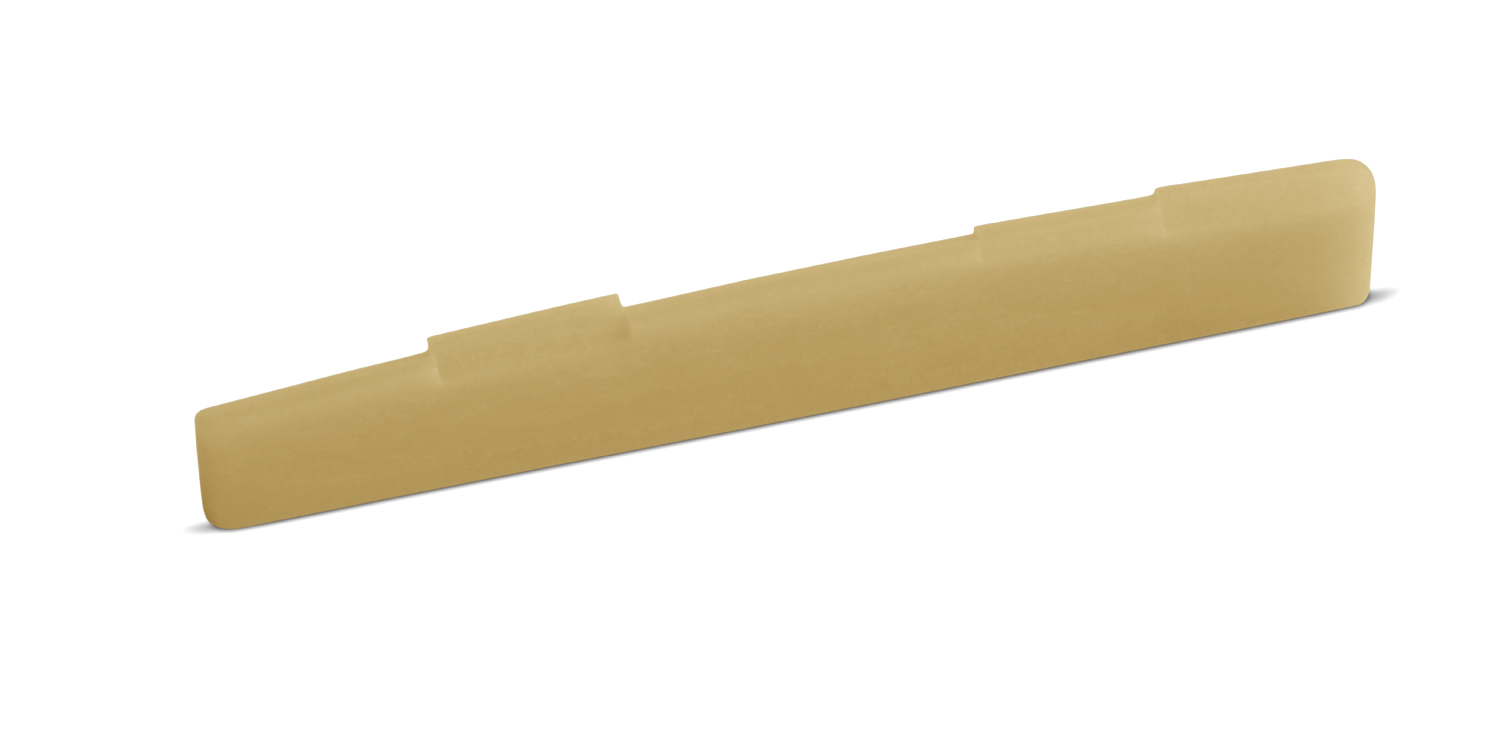 fully compensated guitar saddle unbleached bone