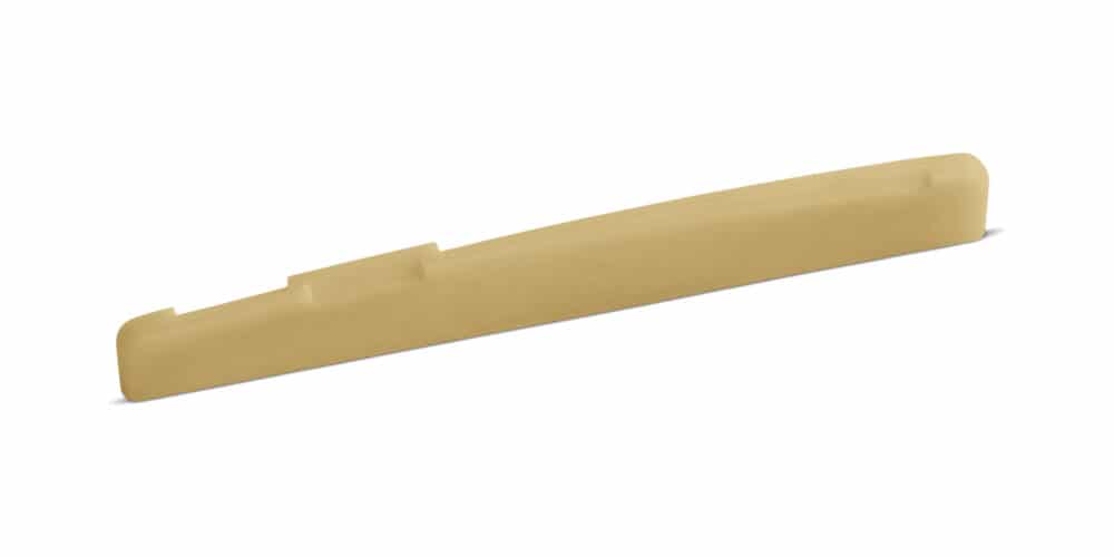 Unbleached Bone Saddle – Fits Many Post-2000 Epiphone® Guitars with Undersaddle Pickup – 9 mm Height