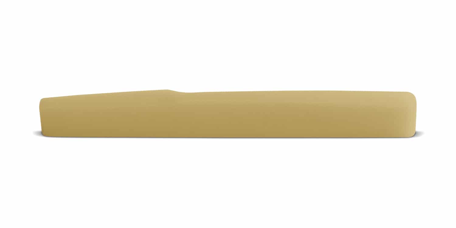 Unbleached Bone Saddle for Seagull with Pickup- Front