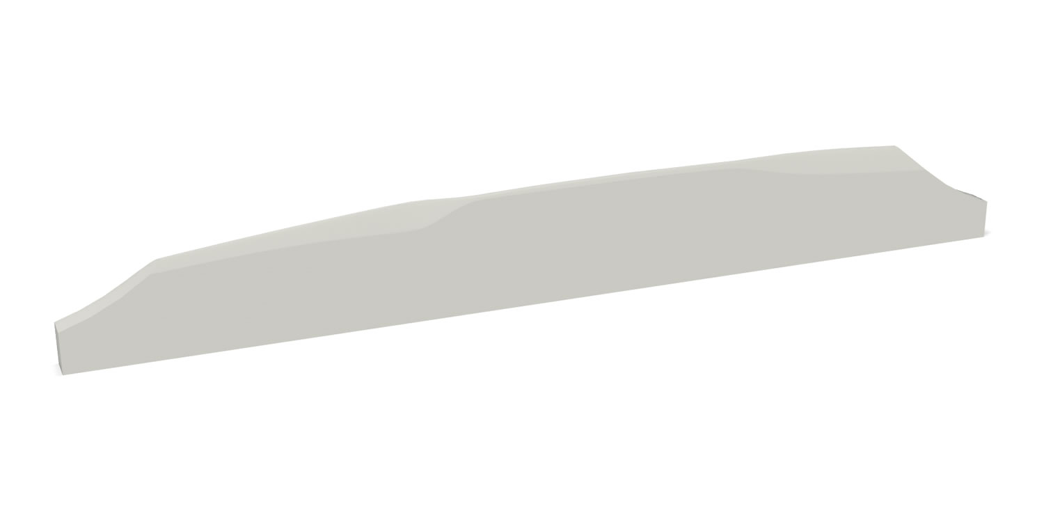 CTW96 - 96.9 mm x 11.8 mm x 2.7 mm. 16" Radius. 1.5 mm B/T. 4 mm Edge Height.