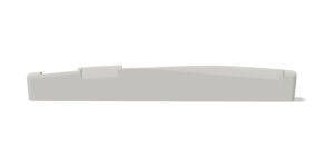 Epiphone style 72 mm long bone saddle - front view
