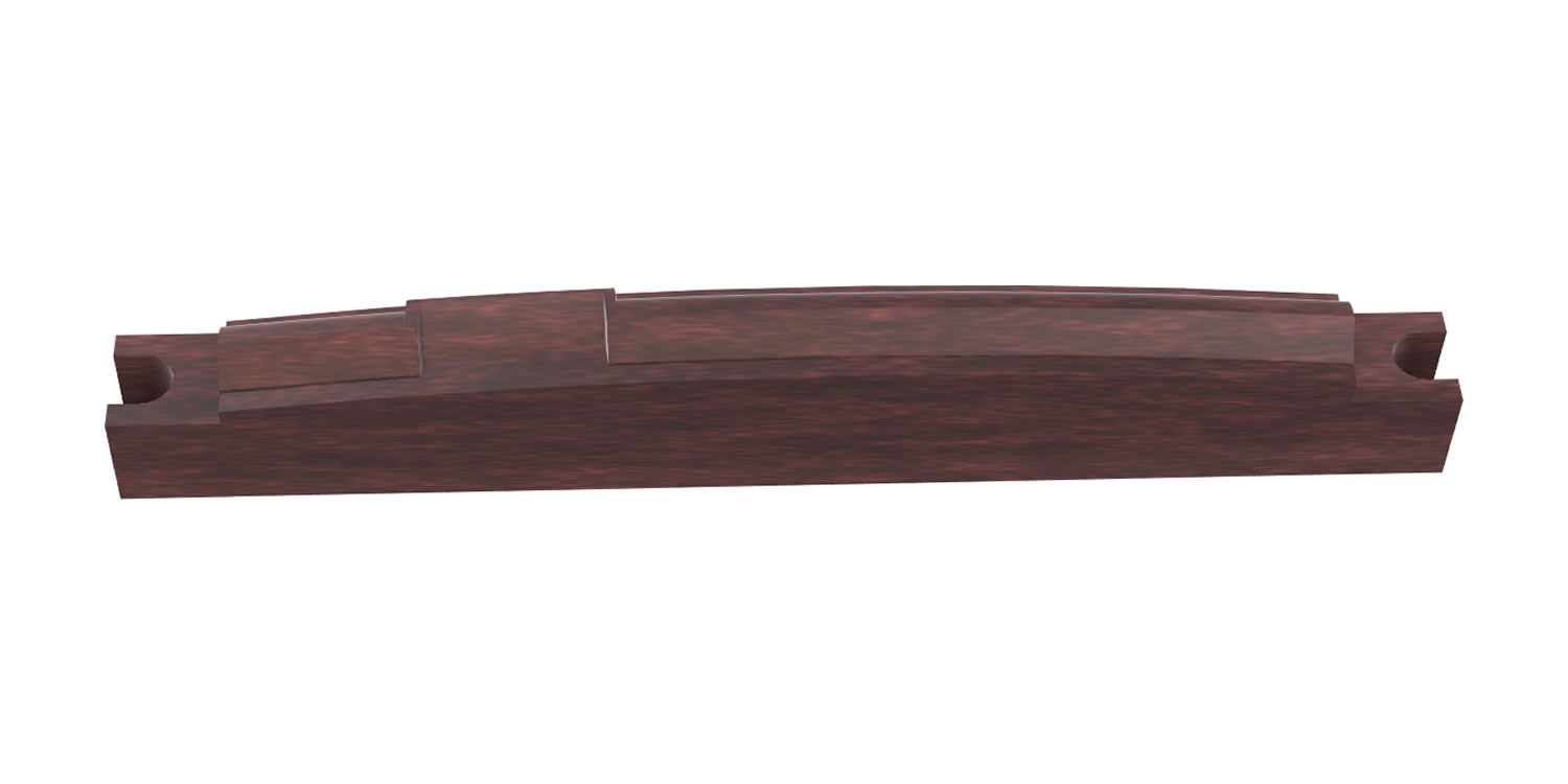 Adjustable Rosewood Saddle For Some Gibson® Guitars - Center Line B Compensated - Image 2
