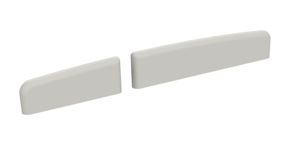 NC4L1C – 47 mm Bass and 25.5 mm Treble – 3.2 mm Thick – Center Line – 16″ Radius