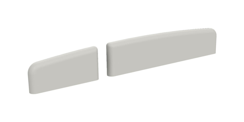 NC4T1C – 45 mm Bass and 21 mm Treble – 3 mm Thick – Center Line – 12″ Radius